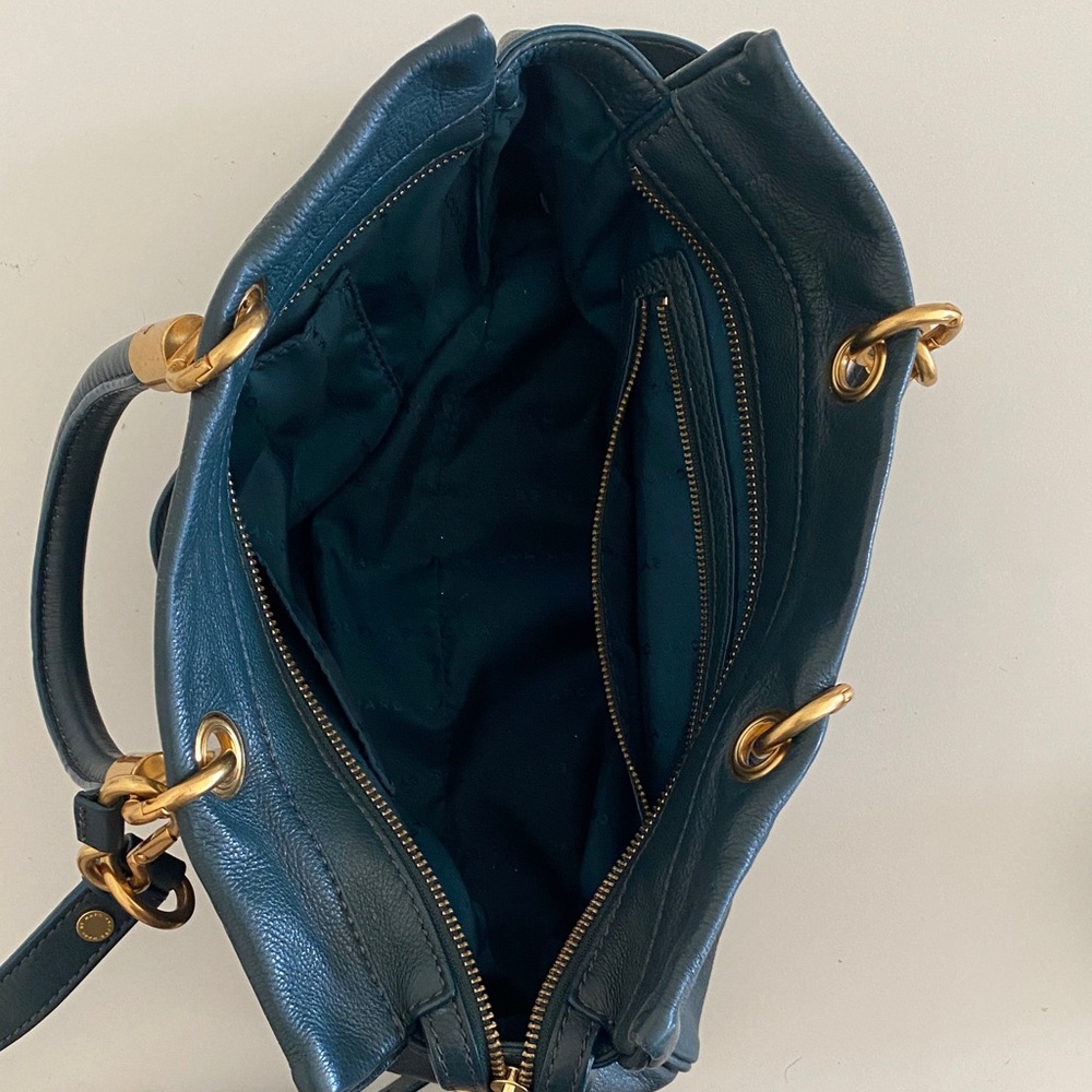 Marc Jacobs Emerald Green Leather Handbag - Picture 5 of 5